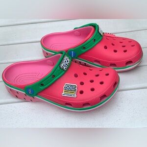 Crocs Jolly Rancher Edition in watermelon